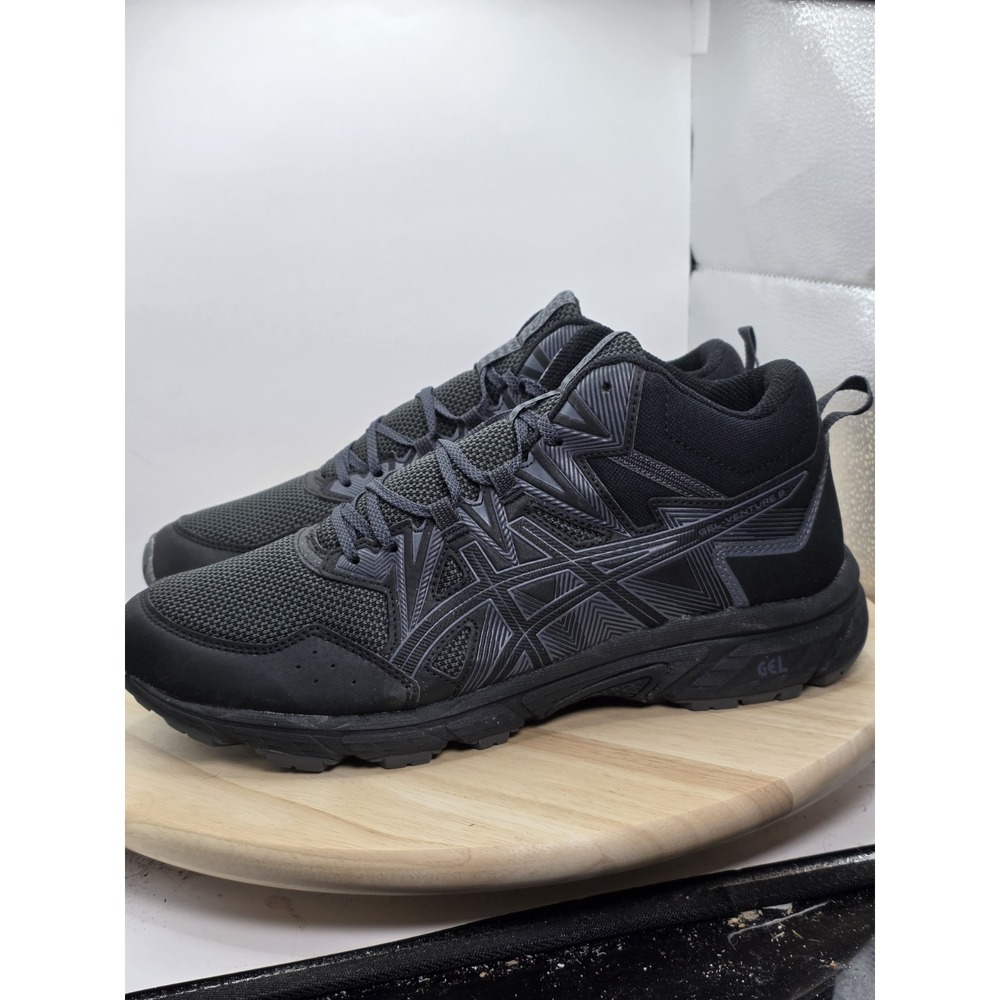 Mens Size 10.5 - ASICS GEL-VENTURE 8 low UT sneakers BLK 1011A993 Hiking Trail